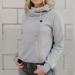 Aviator Nation Ninja Pullover Hoodie in Light Grey